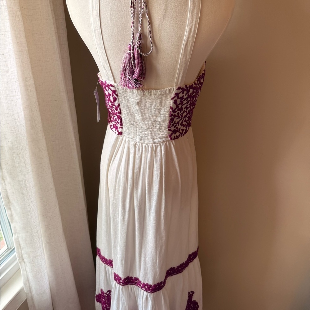 NWT Anthropologie Manuela Embroidered Midi Dress - Picture 5 of 7